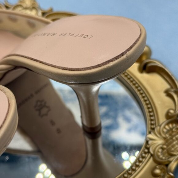 🆕 LOEFFLER RANDALL 🧿 NWOT Paloma Mesh Mid-Heel Mules, Cream/Clear, Sz 8 - Picture 12 of 14